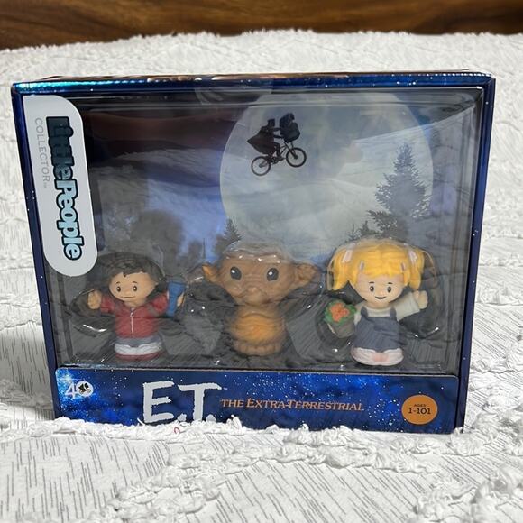 Fisher-Price Little People E.T. The Extra-Terrestrial Collection 3 Pack - Picture 1 of 2